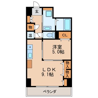 間取図 プレステージ千種