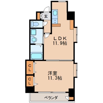 間取図 名古屋市営地下鉄東山線/千種駅 徒歩5分 6階 築18年