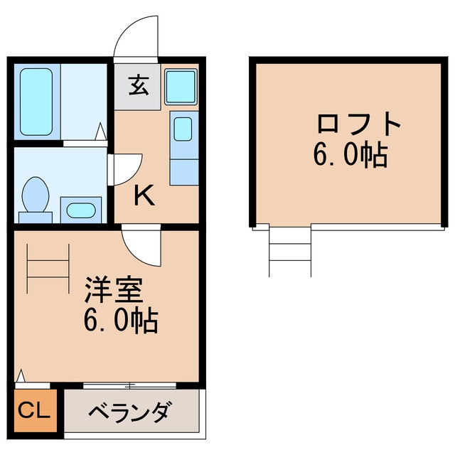 間取り図 名古屋市営地下鉄桜通線/車道駅 徒歩10分 1階 築18年