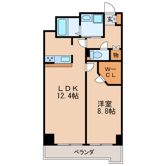 間取図 名古屋市営地下鉄桜通線/丸の内駅 徒歩2分 13階 築18年