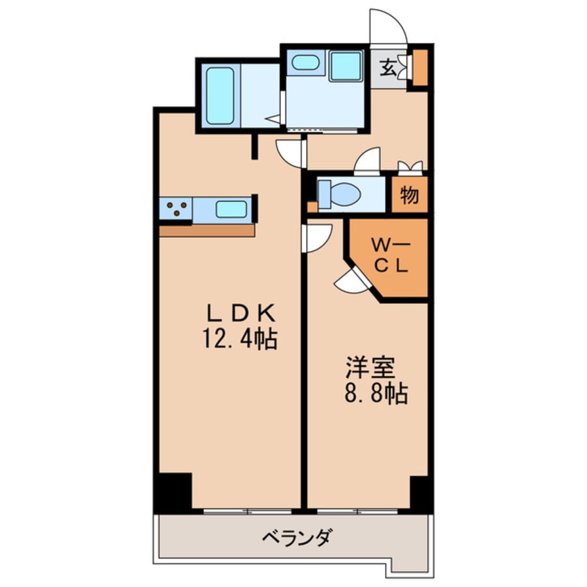 間取図 名古屋市営地下鉄桜通線/丸の内駅 徒歩2分 13階 築18年