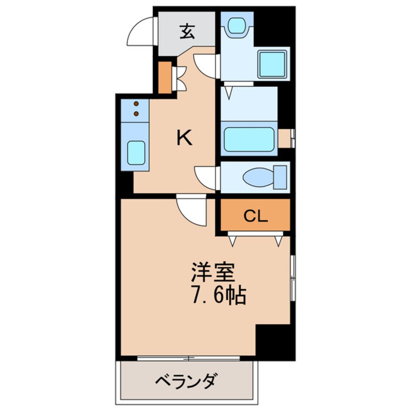 間取図 名古屋市営地下鉄桜通線/高岳駅 徒歩6分 8階 築18年