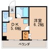 メゾン名城 1DKの間取り