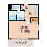 ブルームライフ新栄 1Kの間取り