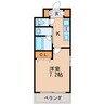 名古屋市営地下鉄名城線/矢場町駅 徒歩11分 4階 築17年 1Kの間取り