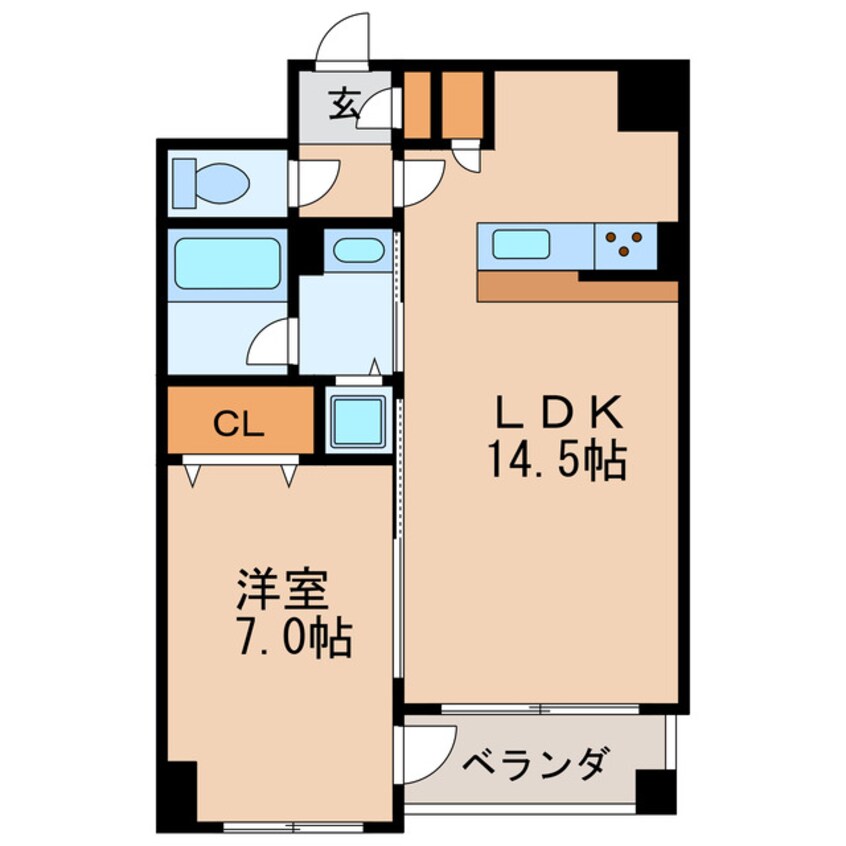 間取図 グランデージ泉