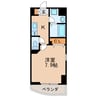 名鉄瀬戸線/清水駅 徒歩6分 9階 築17年 1Kの間取り