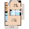 名古屋市営地下鉄東山線/伏見駅 徒歩6分 12階 築17年 1LDKの間取り