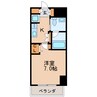 リヴシティ栄 1Kの間取り