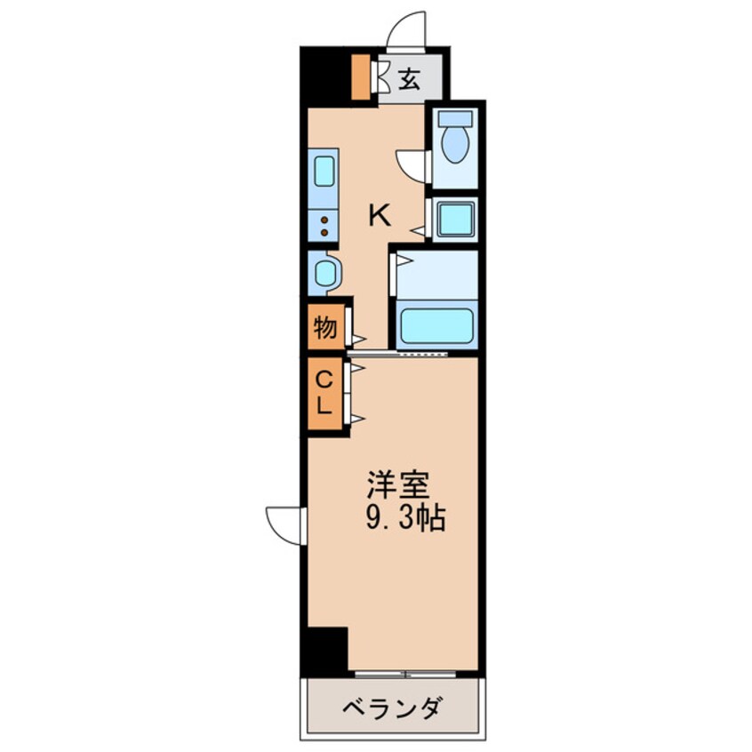 間取図 名古屋市営地下鉄桜通線/丸の内駅 徒歩4分 3階 築17年
