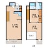 名古屋市営地下鉄東山線/伏見駅 徒歩6分 11-12階 築17年 2LDKの間取り