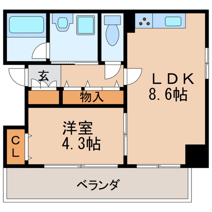 間取図 グラン アベニュー白川公園