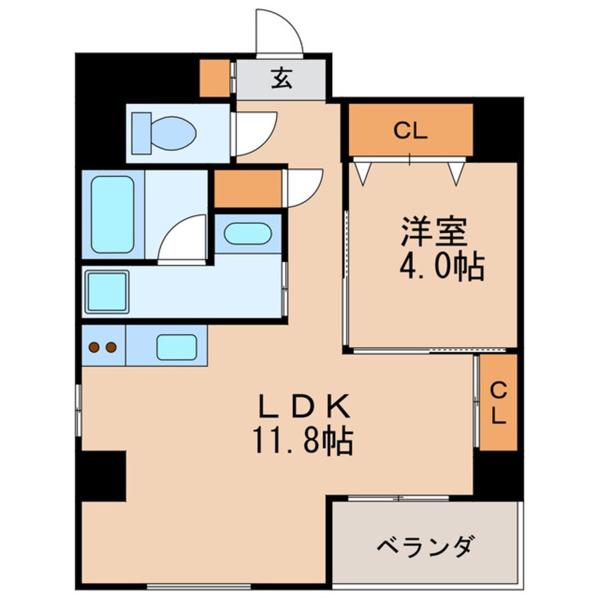 間取図 レジデンシア栄南