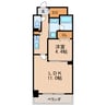 レジディア白壁 1LDKの間取り