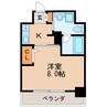 レジディア白壁 1Kの間取り