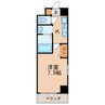 名古屋市営地下鉄東山線/新栄町駅 徒歩8分 5階 築17年 1Kの間取り