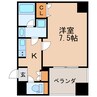 名古屋市営地下鉄東山線/栄駅 徒歩5分 8階 築17年 1Kの間取り