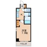 アセーラ新栄 1Kの間取り