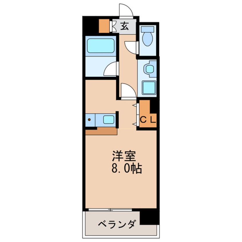 間取図 名古屋市営地下鉄桜通線/車道駅 徒歩4分 2階 築19年