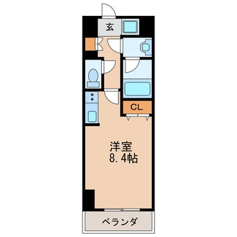 間取図 名古屋市営地下鉄名城線/矢場町駅 徒歩7分 11階 築16年