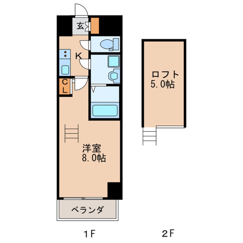 間取図 名古屋市営地下鉄名城線/矢場町駅 徒歩5分 7階 築16年