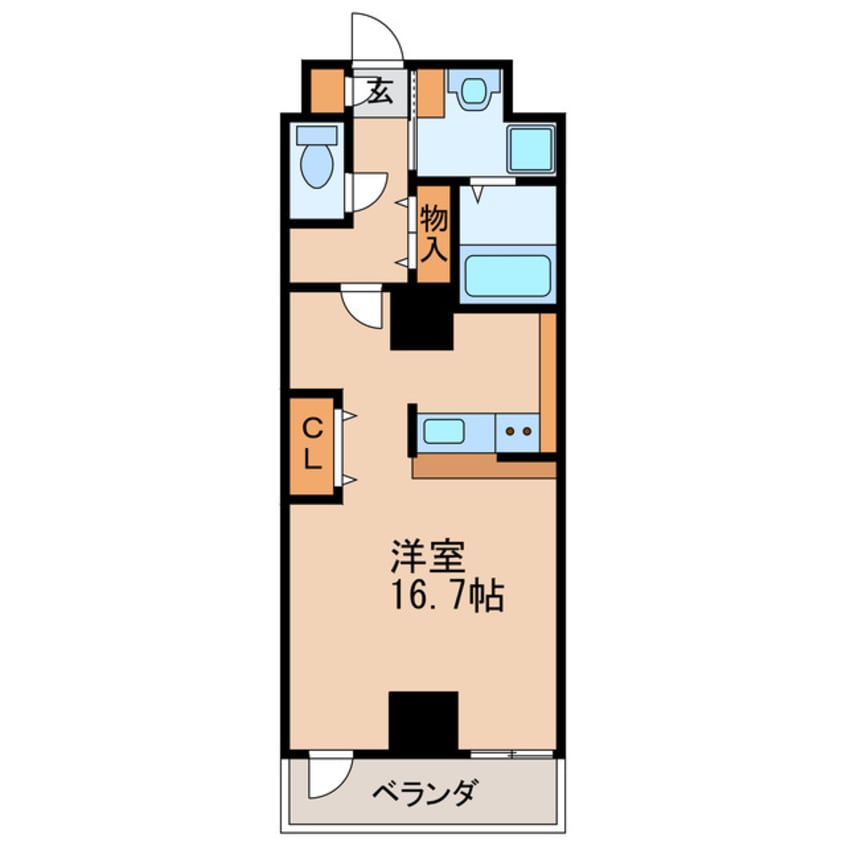 間取図 名古屋市営地下鉄名城線/矢場町駅 徒歩5分 8階 築16年