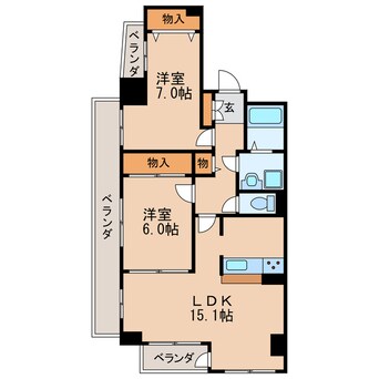 間取図 サムティイースト白壁