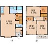 タウンハウス清水 3LDKの間取り