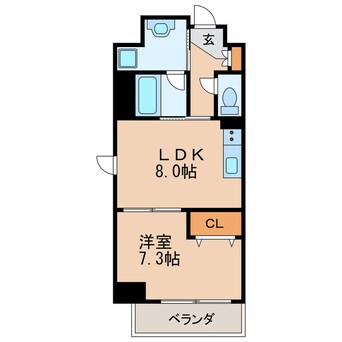 間取図 ディアコート白川