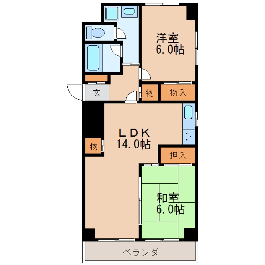 間取図 日商岩井栄ハイツ　