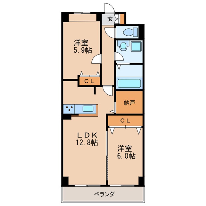 間取図 ハピネス車道