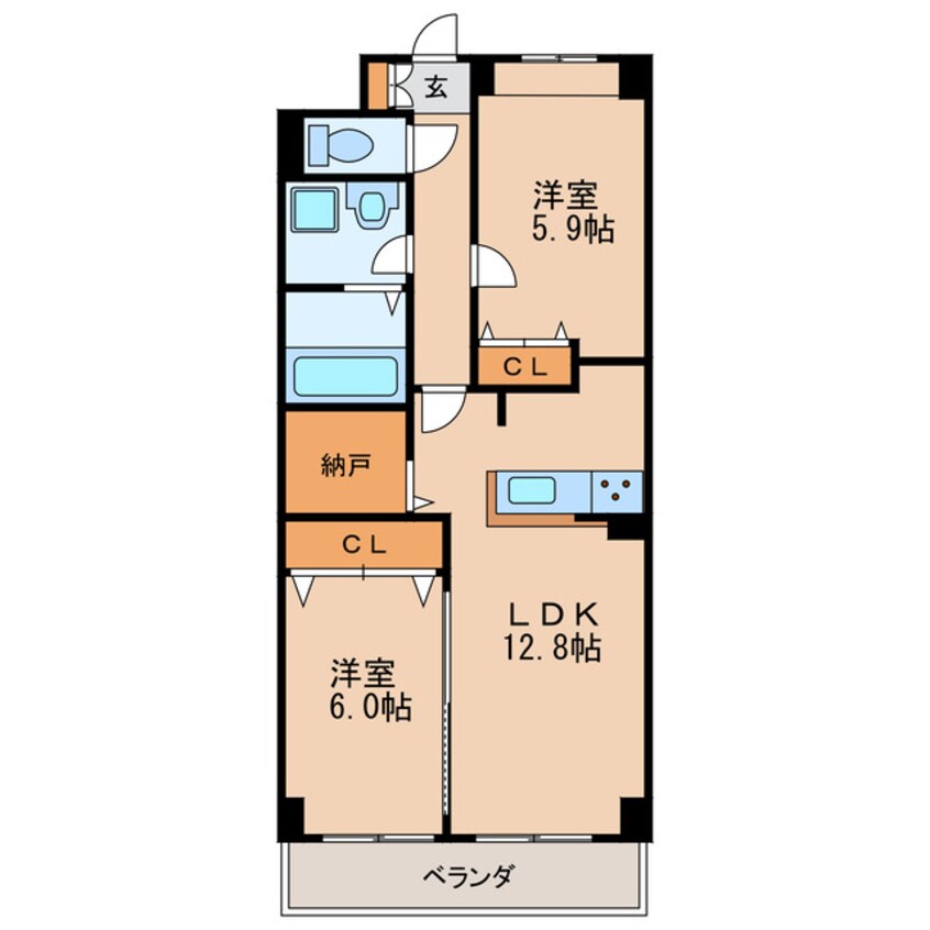 間取図 ハピネス車道