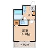 シティハイツ名城Ⅰ 1Kの間取り