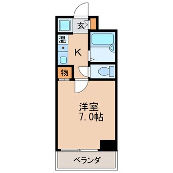 間取図 名鉄瀬戸線/清水駅 徒歩2分 5階 築28年