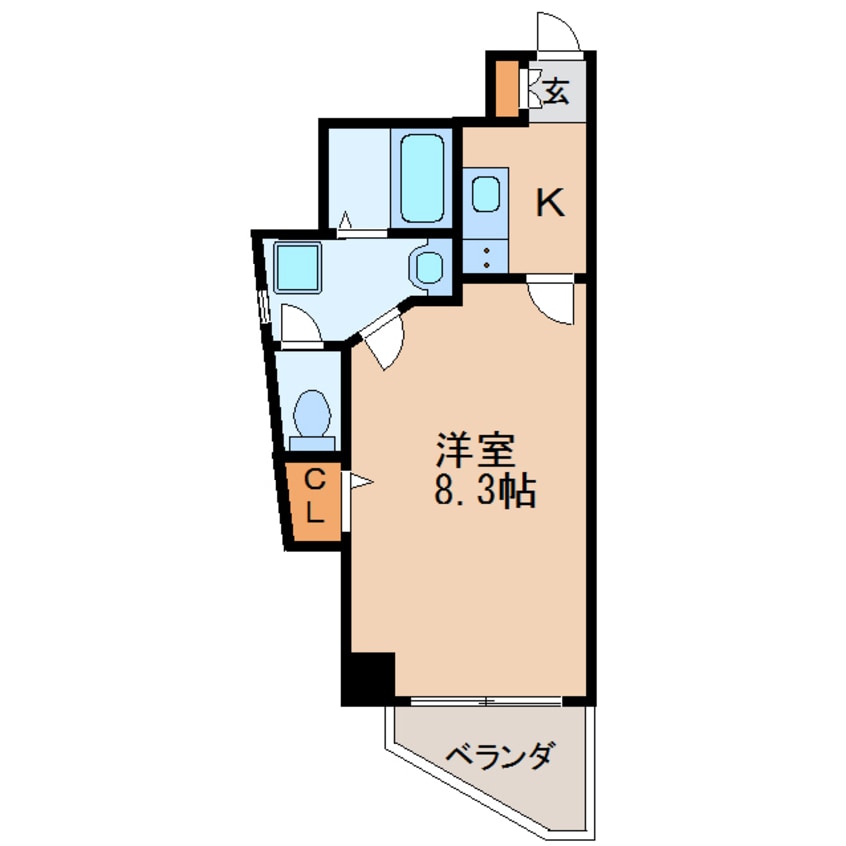 間取図 名古屋市営地下鉄東山線/新栄町駅 徒歩5分 6階 築12年