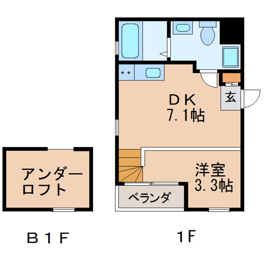 間取図 名古屋市営地下鉄東山線/新栄町駅 徒歩5分 1階 築12年