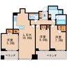 シティタワー名古屋久屋大通公園 3LDKの間取り