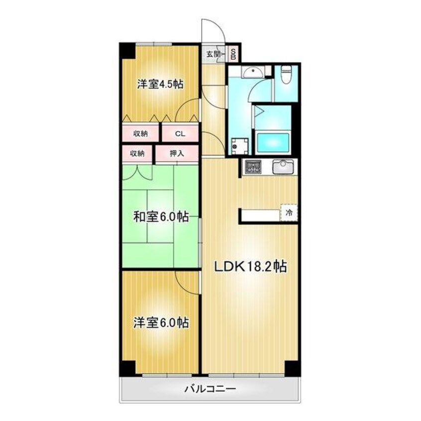 間取図 名古屋市営地下鉄東山線/栄駅 徒歩3分 7階 築44年