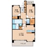 グランマスト橦木町 2LDKの間取り