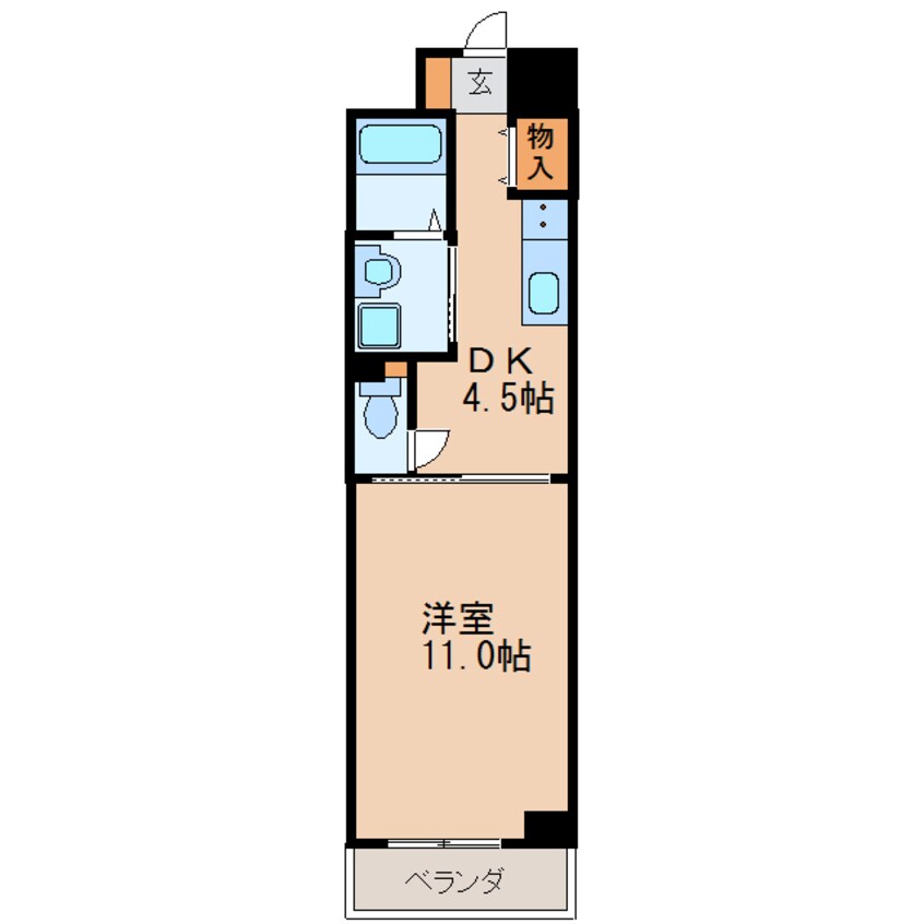 間取図 フローラル栄Ⅱ