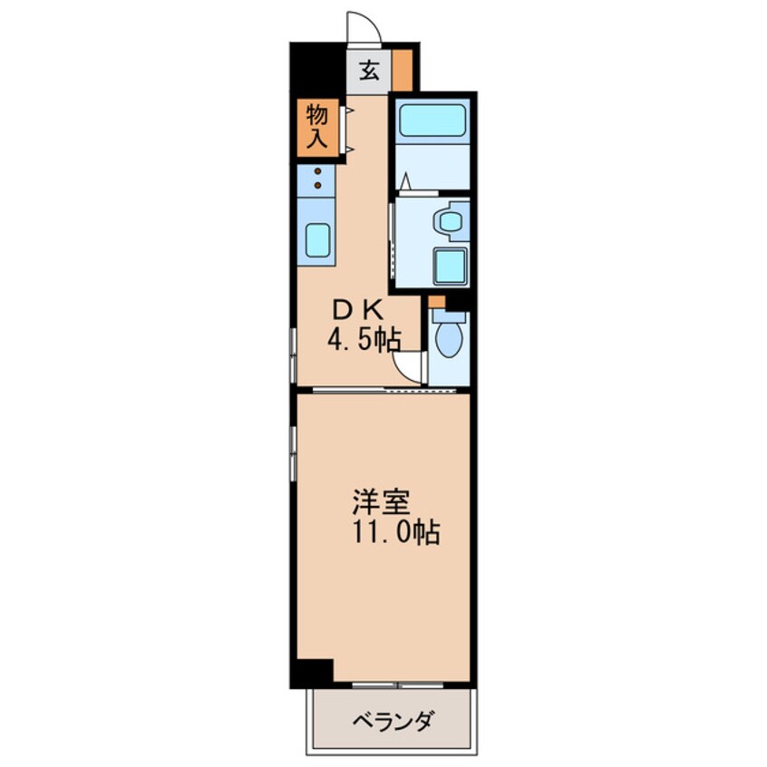 間取図 フローラル栄Ⅱ