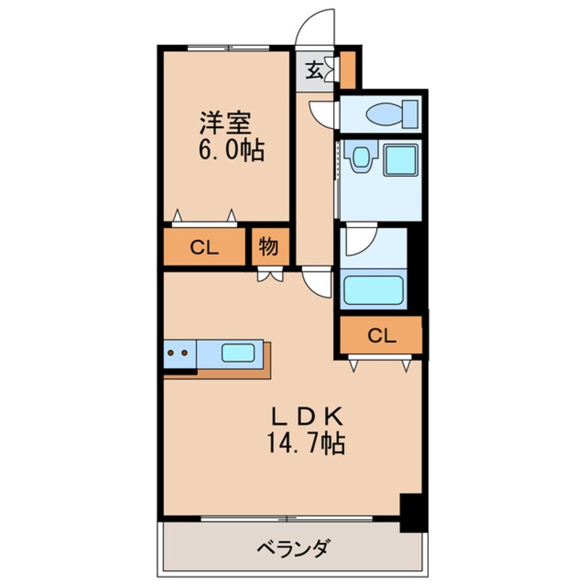 間取図 アヴニール白壁