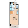 名鉄瀬戸線/東大手駅 徒歩4分 4階 築16年 1Rの間取り