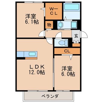 間取図 ヴィヴァン白壁