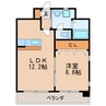 ウィステリアパーク 1LDKの間取り