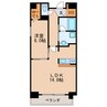 名古屋市営地下鉄名城線/矢場町駅 徒歩6分 8階 築10年 1LDKの間取り