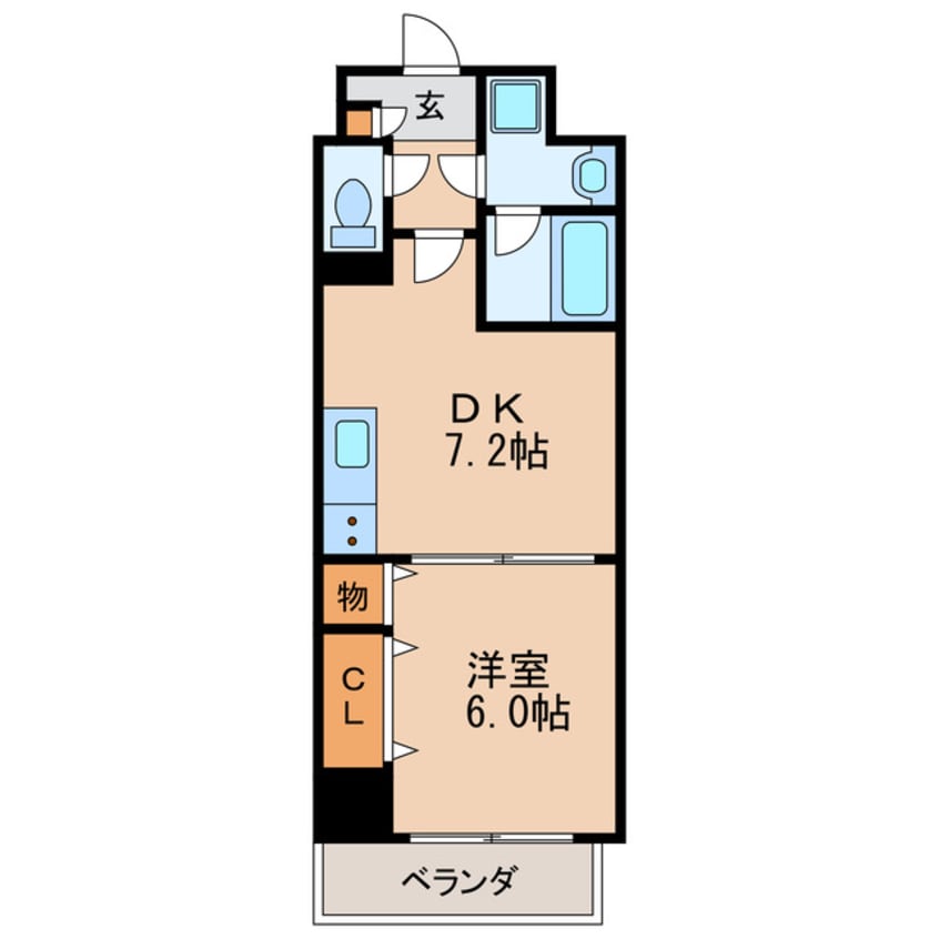 間取図 名古屋市営地下鉄桜通線/車道駅 徒歩4分 5階 築10年