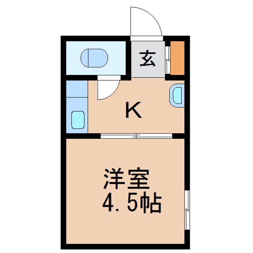 間取図 名古屋市営地下鉄桜通線/丸の内駅 徒歩4分 5階 築52年