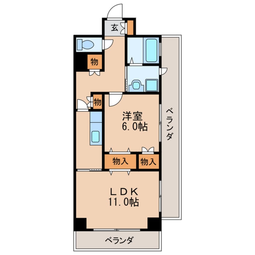 間取図 名古屋市営地下鉄桜通線/丸の内駅 徒歩1分 14階 築22年