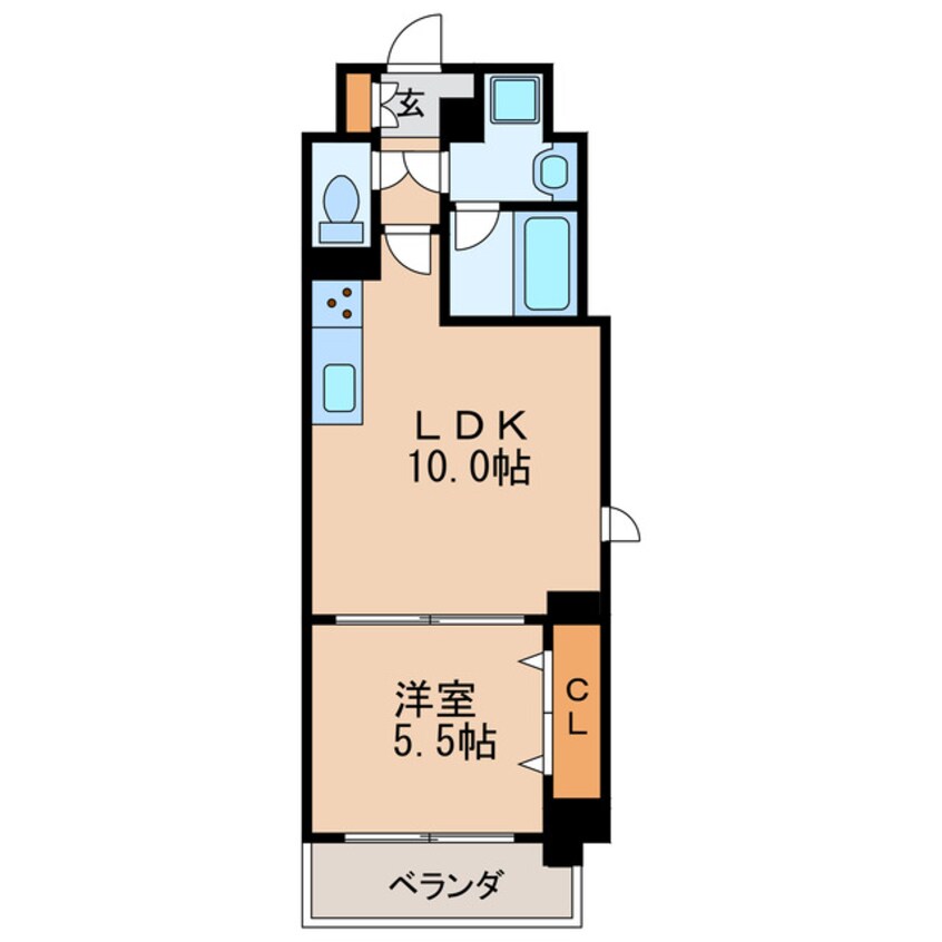 間取図 名古屋市営地下鉄桜通線/高岳駅 徒歩3分 4階 築9年